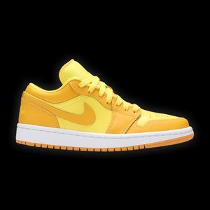 NIKE AIR JORDAN 1 LOW YELLOW STRIKE SNEAKERS
